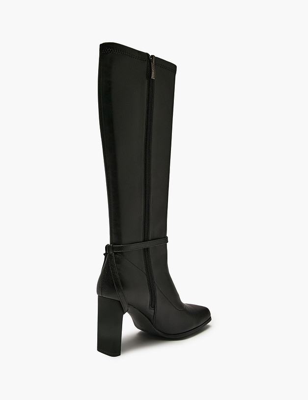 Черные женские сапоги MASCOTTE 175-5281315-0602 | ракурс 5