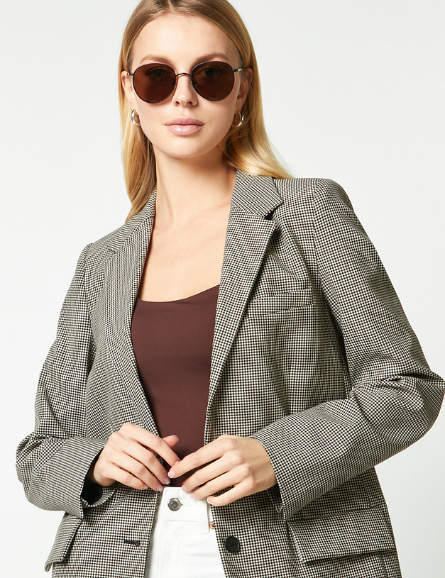 Коричневые женские очки MASCOTTE 753-2108-7709 | ракурс 1