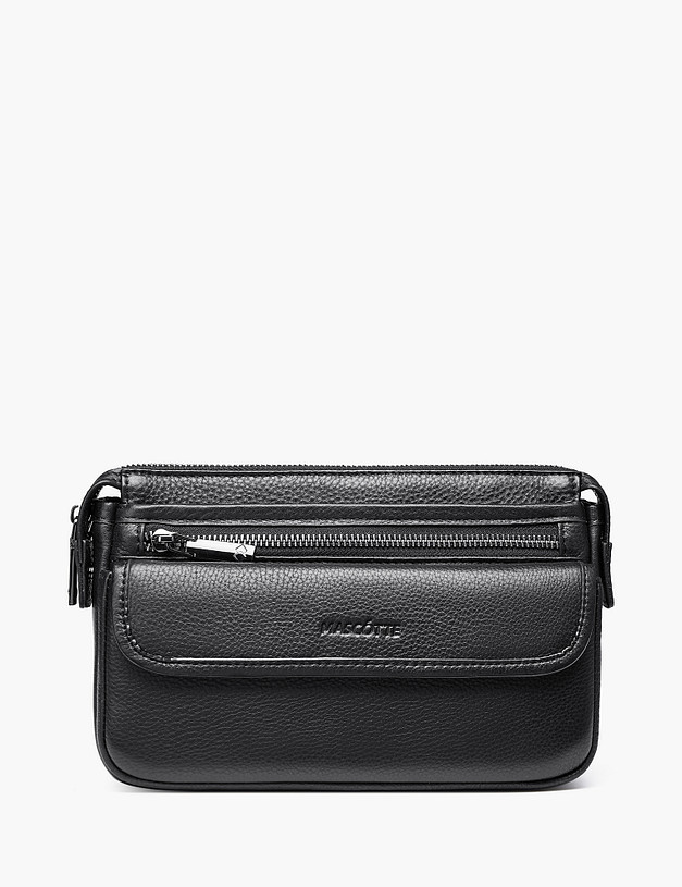 Черная мужская барсетка MASCOTTE 622-5104-102 | ракурс 2