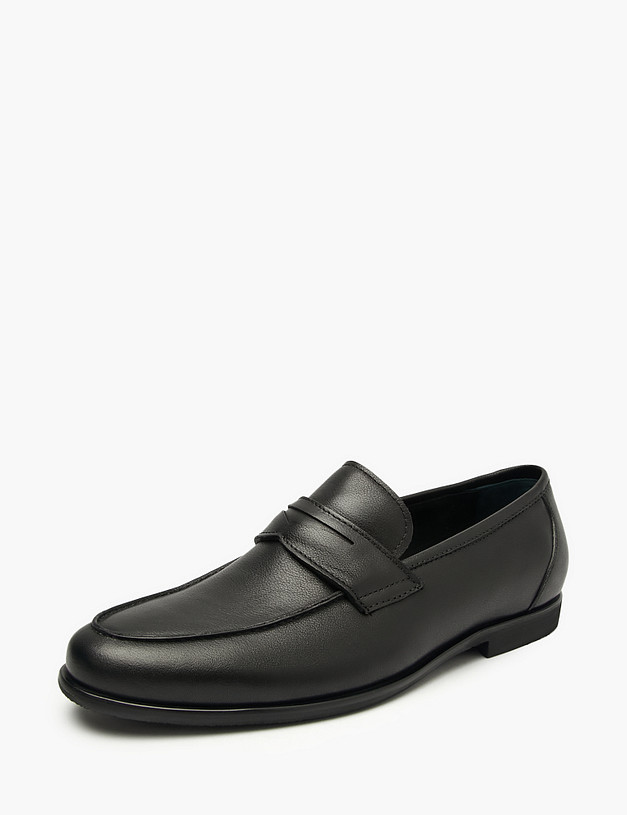 Черные мужские лоферы MASCOTTE 128-515411-0102 | ракурс 2