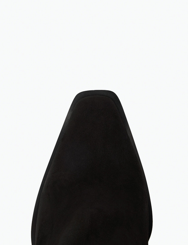 Черные велюровые женские ботильоны MASCOTTE 234-322821-0602 | ракурс 5