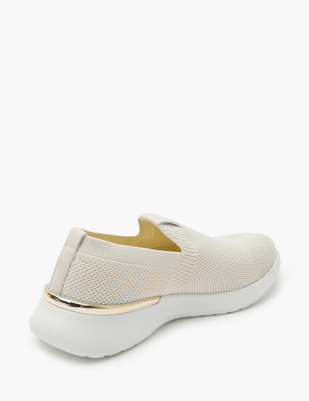 Бежевые женские кроссовки из текстиля MASCOTTE 18-310391-0208 | ракурс 3