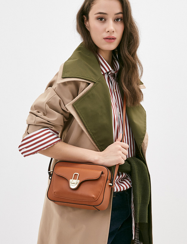 Рыжая женская сумка кросс-боди MASCOTTE 670-1101-613 | ракурс 1