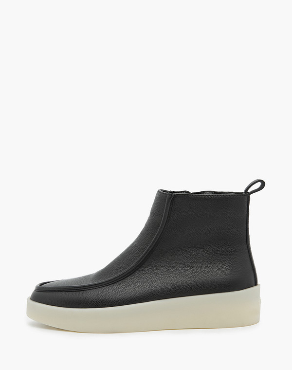 22-31802210-8116M Ботинки женские нат.кожа/ворсин-нат.кожа черн, Mascotte