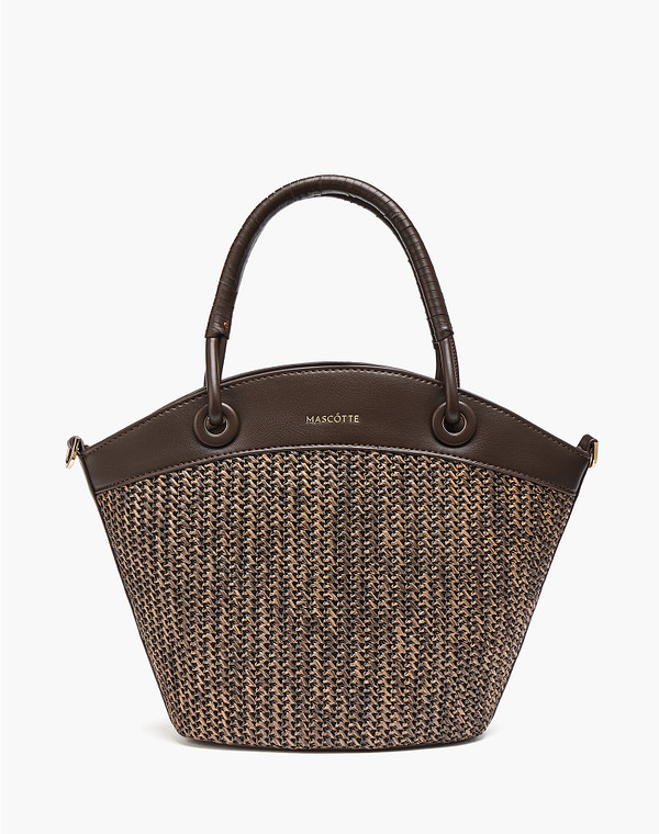 646-6119-209 Сумка женская и.мат.-и.кожа/текстиль корич, M, Mascotte