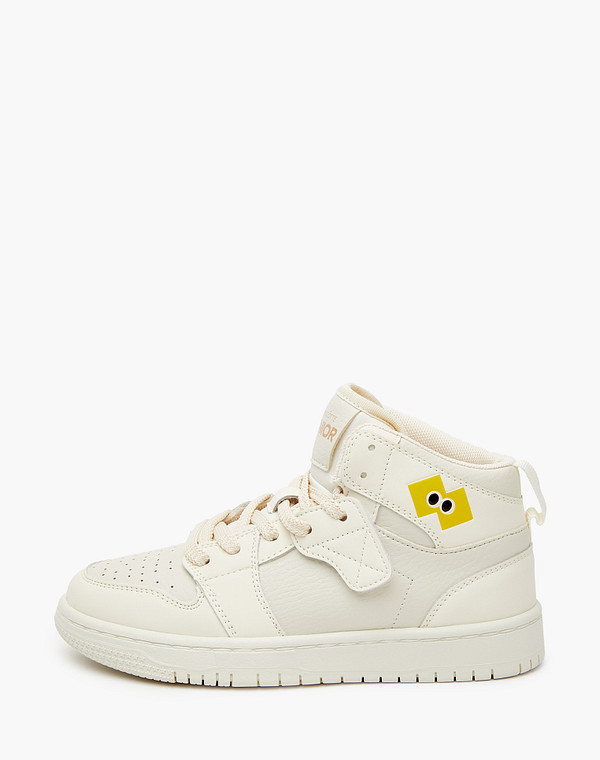 234-321921-0601 Ботинки для активного отдыха девичьи кож.спилок/текстиль бел, Mascotte JUNIOR