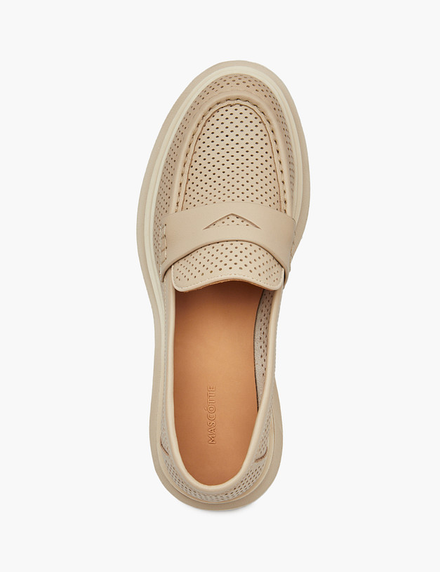 Бежевые женские лоферы MASCOTTE 58-510611-0108 | ракурс 6