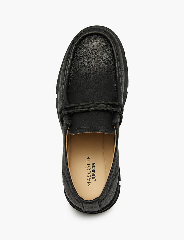 Черные детские полуботинки MASCOTTE 98-520411-0602 | ракурс 6