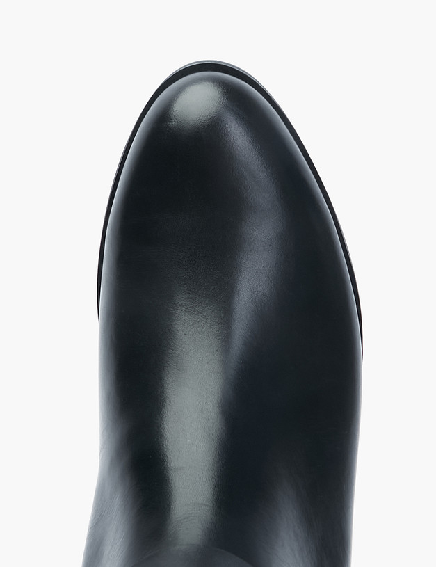 Черные женские сапоги на низком каблуке MASCOTTE 233-2260222-3100M | ракурс 5