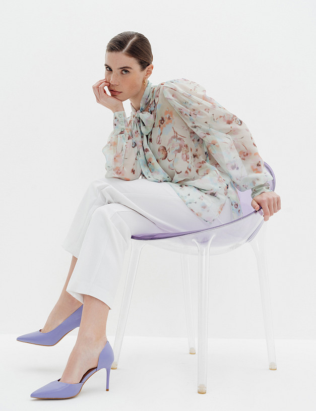 Сиреневые женские туфли MASCOTTE 233-412811-6539M | ракурс 1