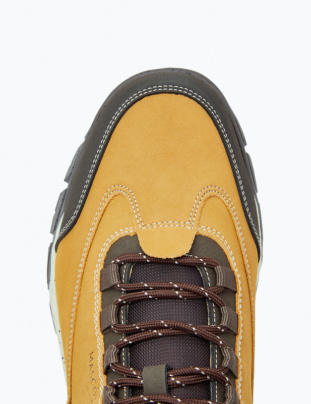 Рыжие зимние мужские ботинки-хайкеры MASCOTTE 189-220553-0609 | ракурс 4