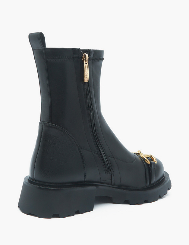 Черные женские ботинки MASCOTTE 25-220721-0602 | ракурс 3