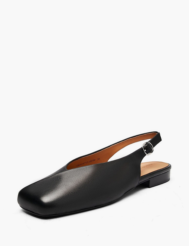 Черные женские слингбэки MASCOTTE 126-614712-3501M | ракурс 2