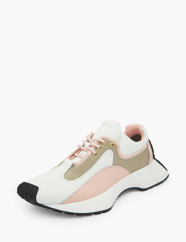 Белые женские кроссовки MASCOTTE 47-310211-0106 | ракурс 3