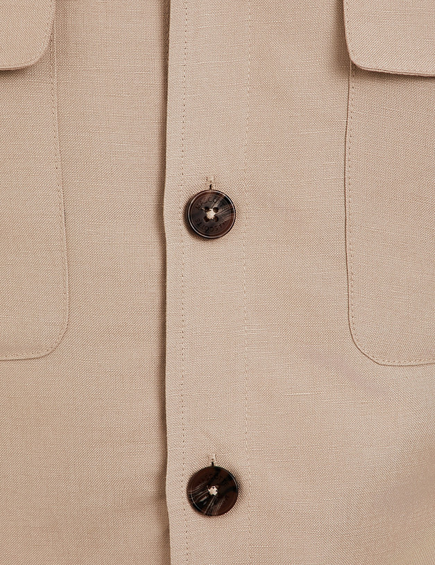 Бежевая мужская куртка-рубашка MASCOTTE 885-6111-2708 | ракурс 6