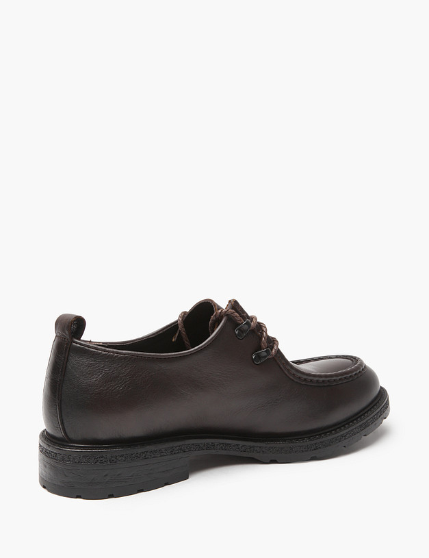 Коричневые мужские полуботинки из натуральной кожи MASCOTTE 58-429111-0109 | ракурс 4