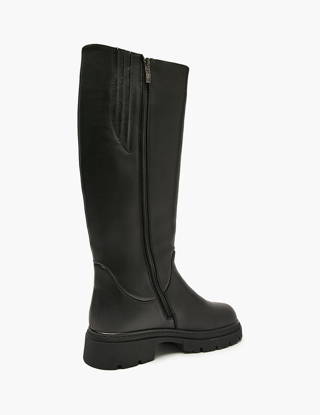 Черные женские зимние сапоги MASCOTTE 233-5283032-3100M | ракурс 3