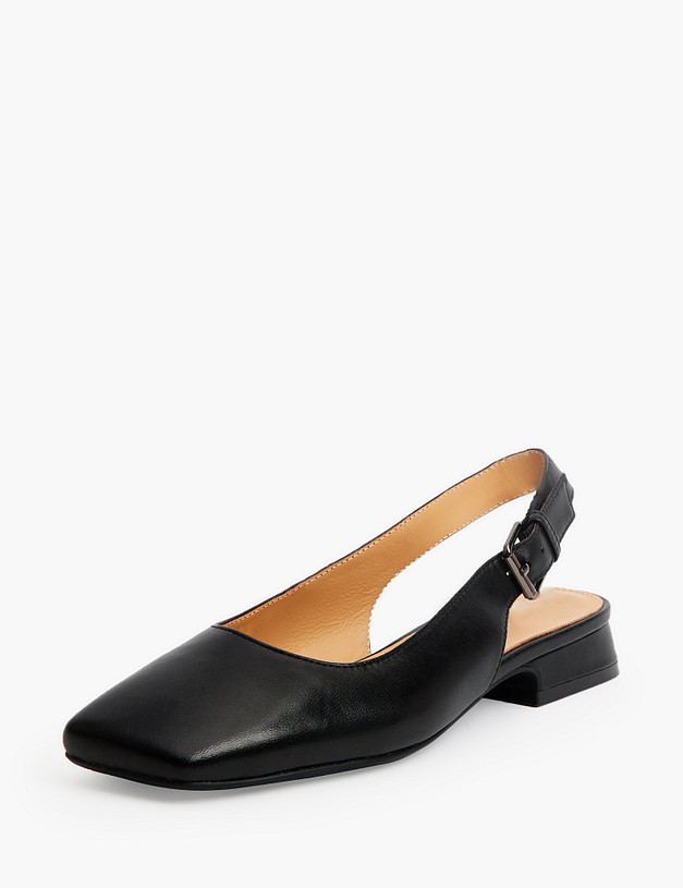 Черные босоножки из кожи MASCOTTE 175-3181412-3501M | ракурс 2