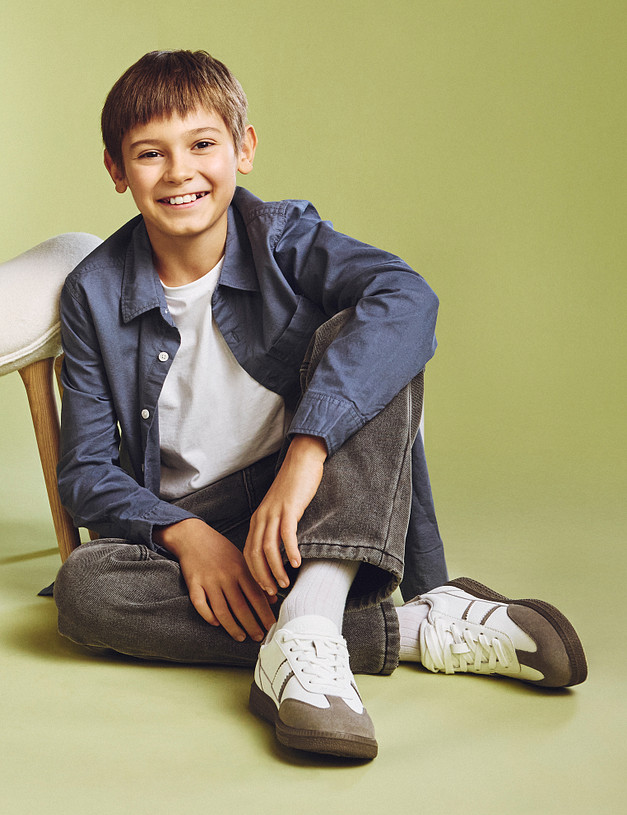 Белые детские кеды MASCOTTE 98-512422-0601 | ракурс 1