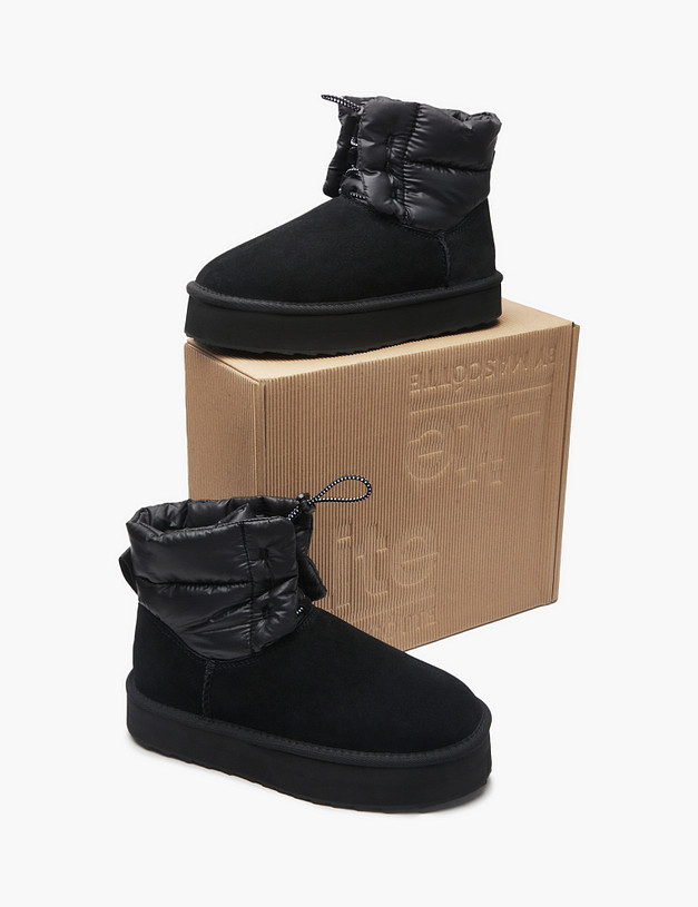 Черные женские угги MASCOTTE 234-3206537-0202 | ракурс 6 Черные женские угги MASCOTTE 234-3206537-0202 | ракурс 6