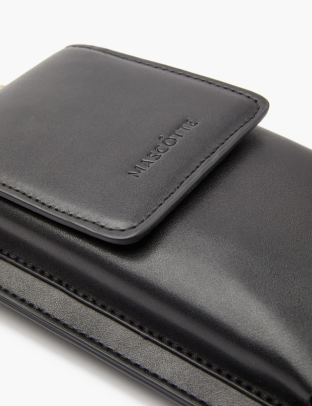 Черная женская сумка для мобильного MASCOTTE 602-2204-602 | ракурс 6