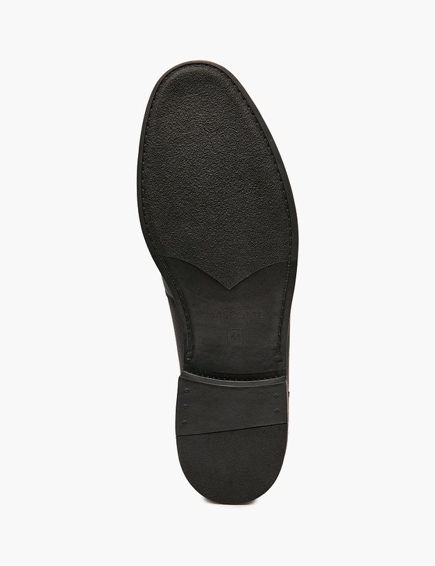 Черные мужские лоферы MASCOTTE 58-514911-0102 | ракурс 6 Черные мужские лоферы MASCOTTE 58-514911-0102 | ракурс 6