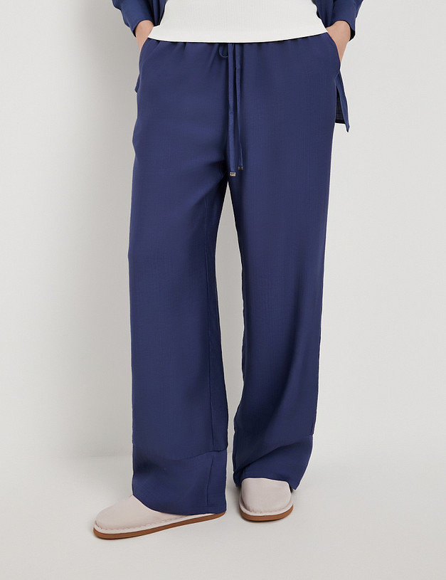 Синие женские брюки MASCOTTE 973-6109-2403 | ракурс 3