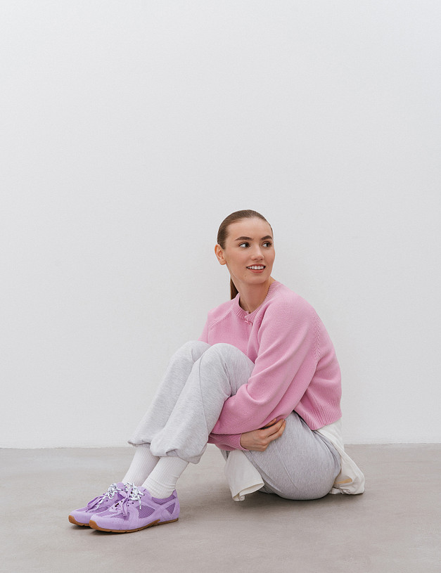 Фиолетовые женские кроссовки с сетчатыми вставками MASCOTTE 22-5161421-4664M | ракурс 8