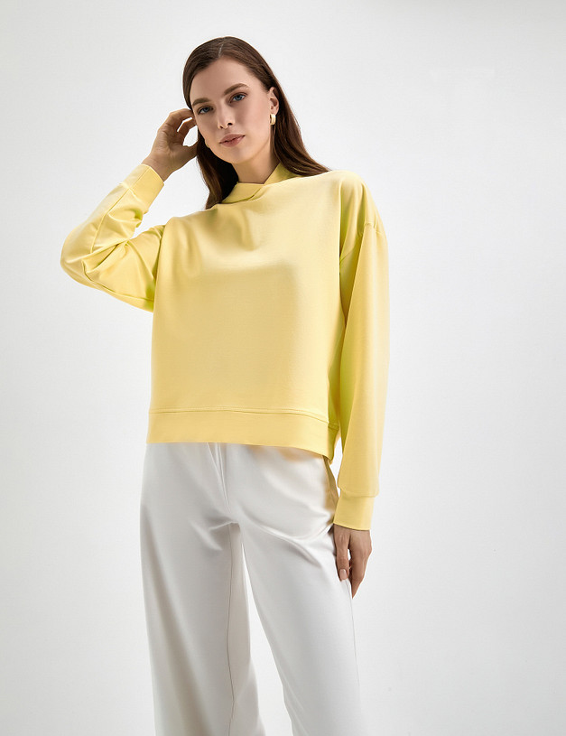 Женское худи желтого цвета MASCOTTE 790-3109-2618 | ракурс 2