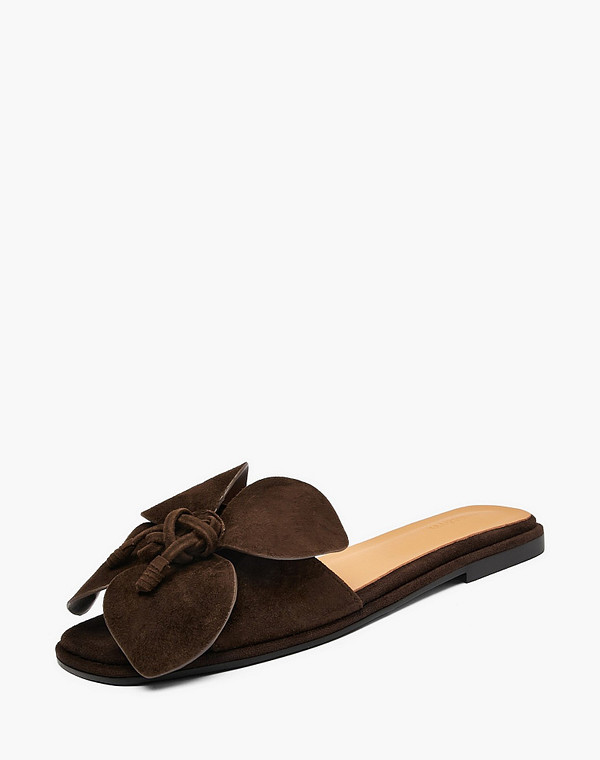 94-5164714-4680M Туфли летние женские велюр/нат.кожа корич, Mascotte