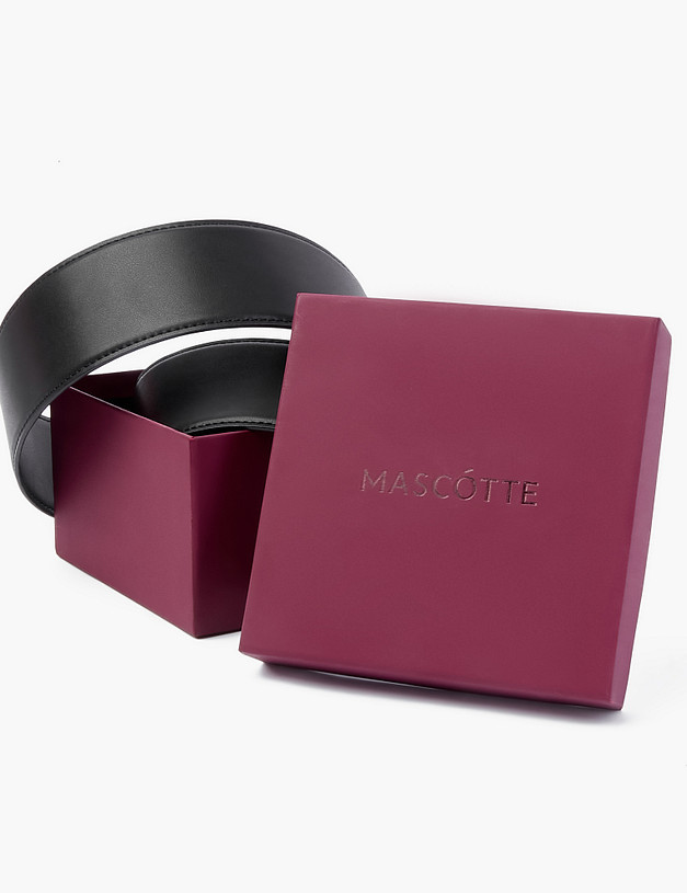 Черный женский ремень MASCOTTE 703-3224-102 | ракурс 6 Черный женский ремень MASCOTTE 703-3224-102 | ракурс 6