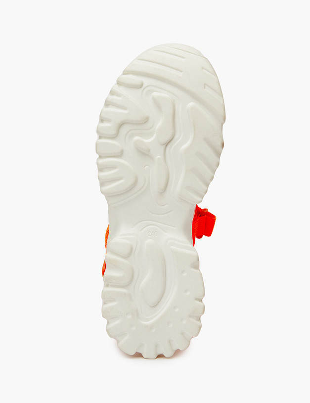 Оранжевые женские сандалии на липучке MASCOTTE 234-315511-0213 | ракурс 7