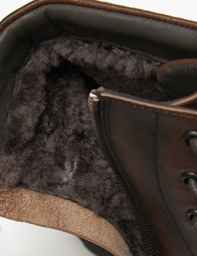 Коричневые мужские зимние ботинки MASCOTTE 22-520531-0109 | ракурс 6