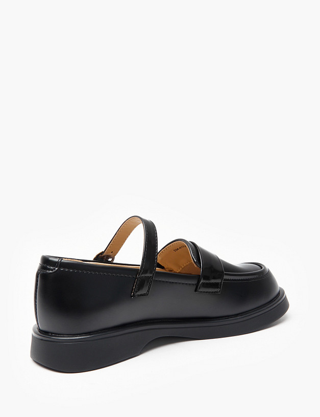 Черные туфли Мэри Джейн для девочек MASCOTTE 234-417311-0602 | ракурс 5