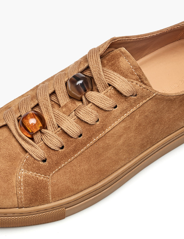 Рыжие женские кеды с украшением MASCOTTE 22-61204116-4697M | ракурс 6