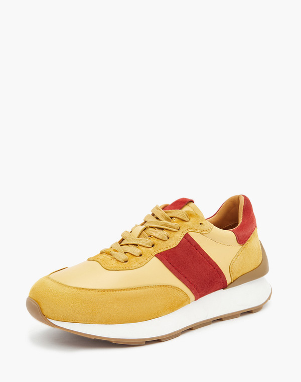 58-3202411-6534M Полуботинки для активного отдыха женские нат.кожа-велюр/нат.кожа желт, Mascotte