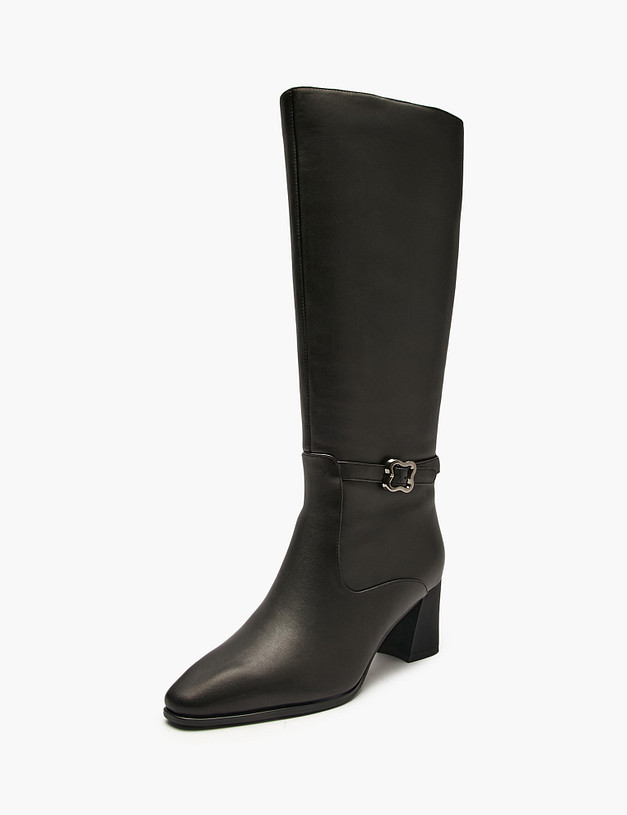 Черные женские сапоги MASCOTTE 233-5282823-3501M | ракурс 2