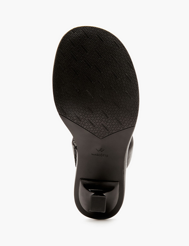 Черные кожаные женские мюли MASCOTTE 233-4126111-7501M | ракурс 5