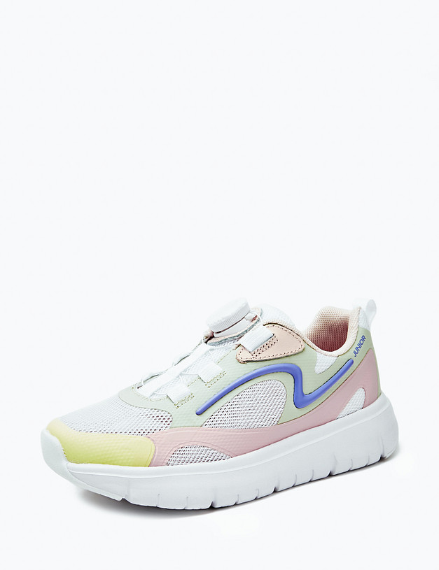 Белые кроссовки для девочек MASCOTTE 189-413321-0201 | ракурс 5 Белые кроссовки для девочек MASCOTTE 189-413321-0201 | ракурс 5
