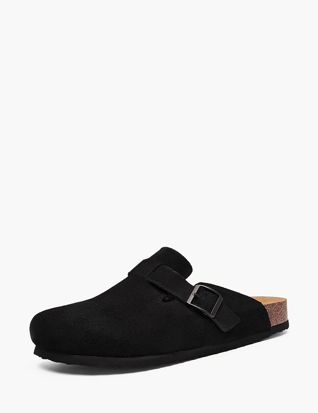 Черные мужские сабо MASCOTTE 98-614821-0202 | ракурс 2