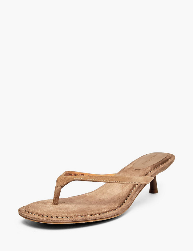 Бежевые женские сабо MASCOTTE 233-615311-0608 | ракурс 2