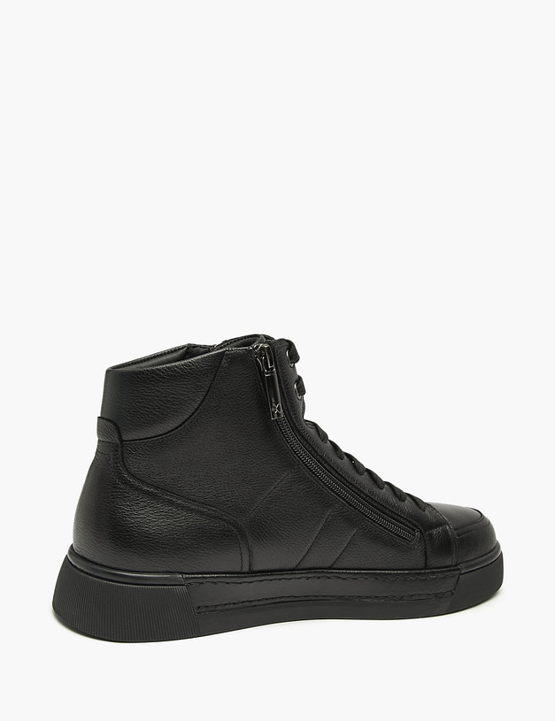 Черные мужские зимние хайтопы MASCOTTE 175-523232-8161M | ракурс 3