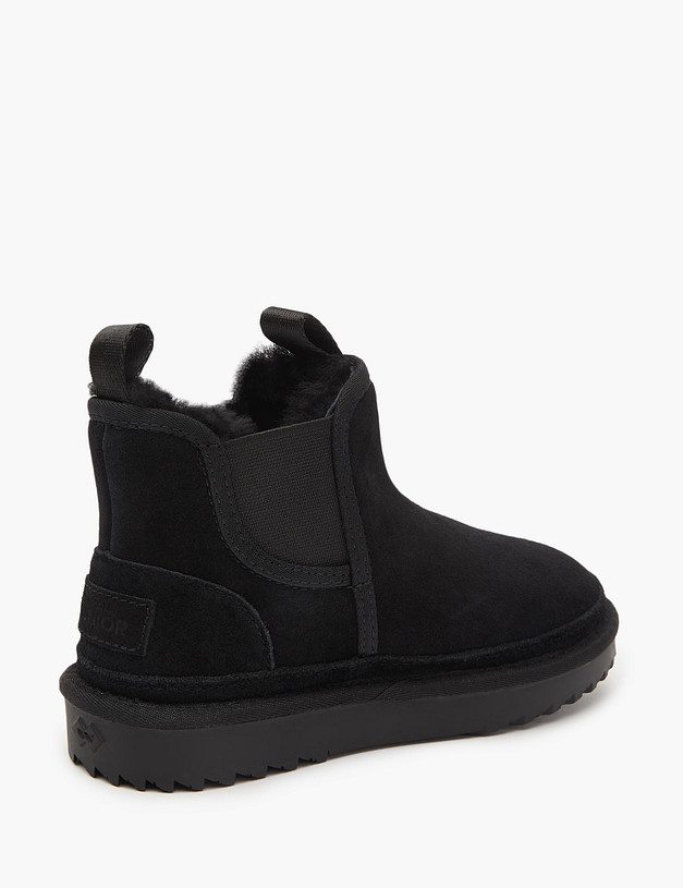 Черные детские угги из велюра MASCOTTE 234-326436-0202 | ракурс 5 Черные детские угги из велюра MASCOTTE 234-326436-0202 | ракурс 5