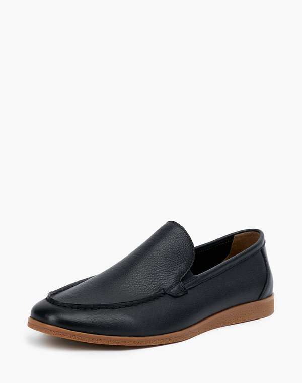 104-2130911-4122M Туфли мужские нат.кожа/нат.кожа-текстиль синий, Mascotte