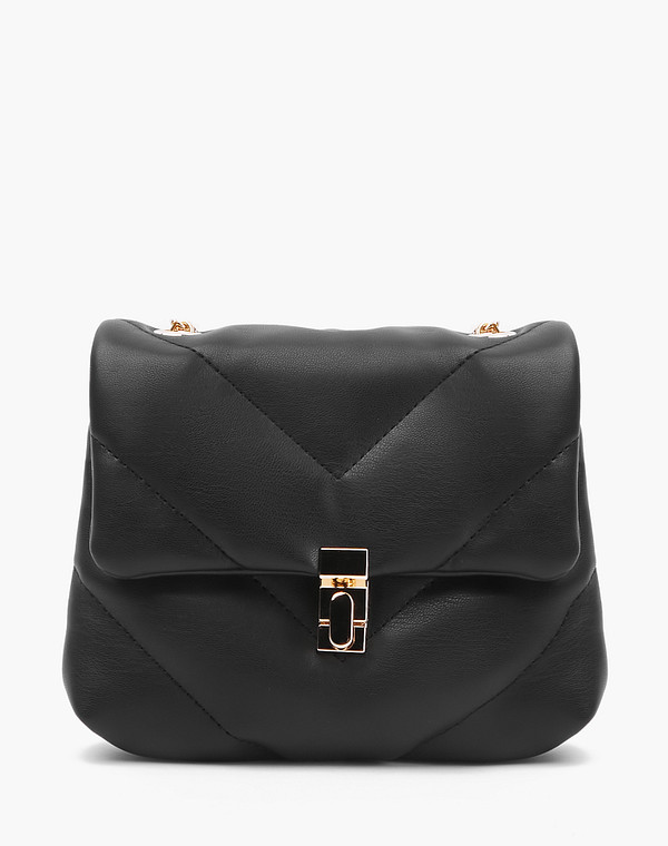 670-2102-602 Сумка женская и.кожа/текстиль черн, S, Mascotte