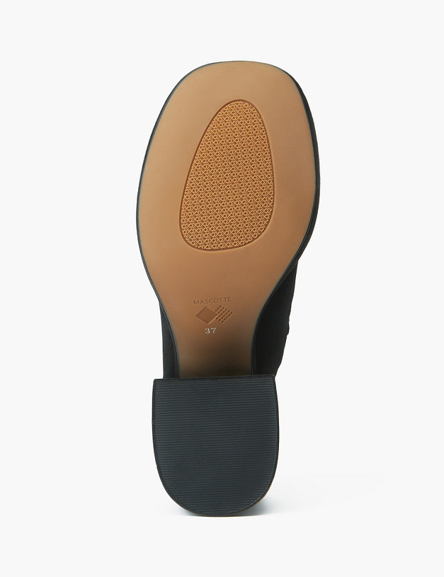 Черные велюровые женские сабо MASCOTTE 233-314411-3605M | ракурс 5 Черные велюровые женские сабо MASCOTTE 233-314411-3605M | ракурс 5
