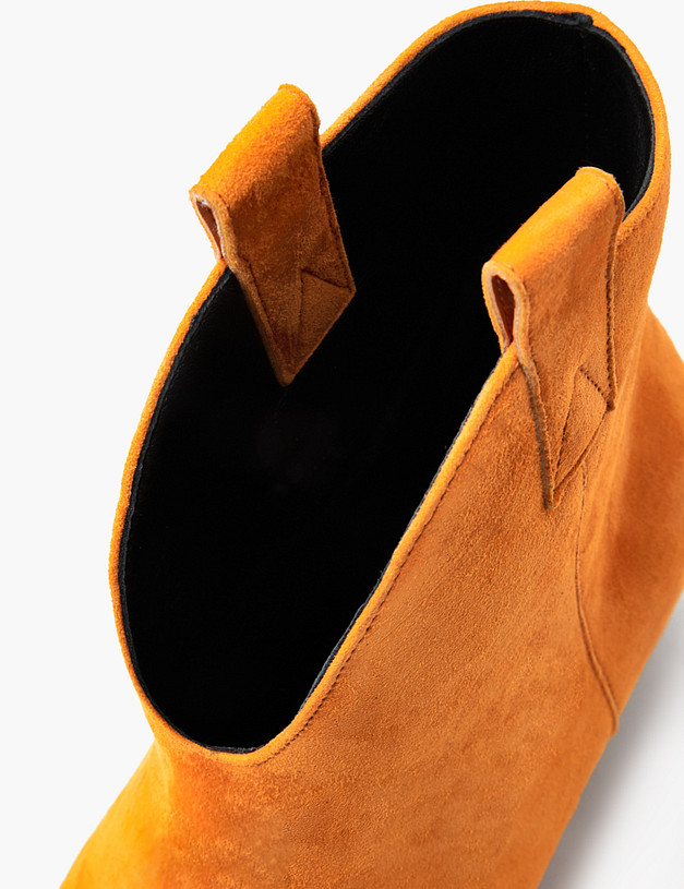 Оранжевые женские казаки из велюра MASCOTTE 126-3203921-0613 | ракурс 7