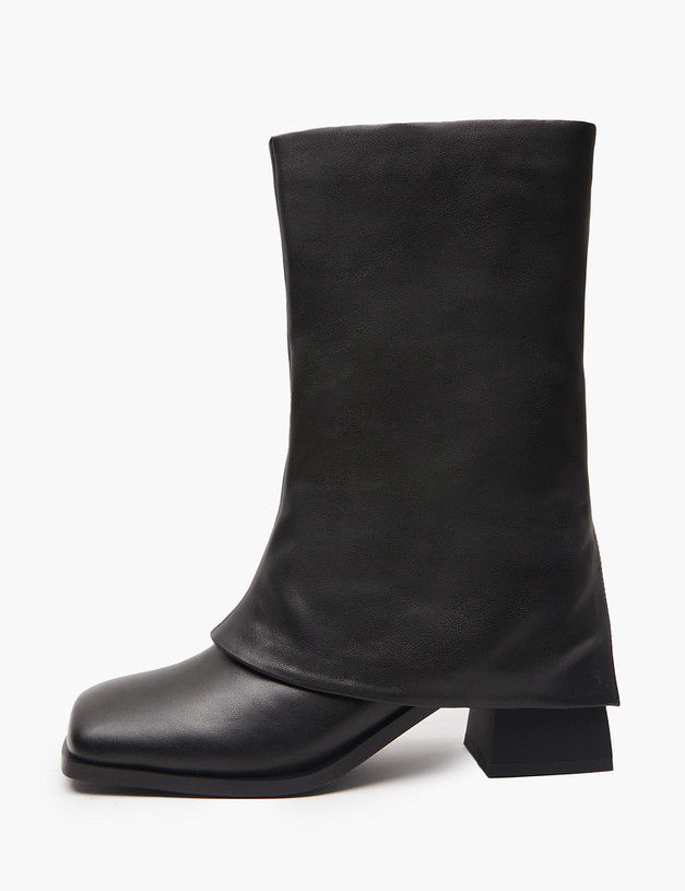 Черные женские полусапоги MASCOTTE 126-4245022-3100M | ракурс 1