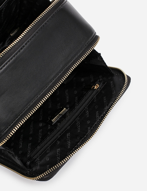 Черная женская сумка кросс-боди MASCOTTE 610-1203-602 | ракурс 4