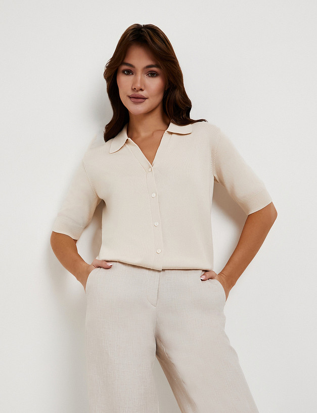 Молочный женский кардиган MASCOTTE 852-6125-2401 | ракурс 6